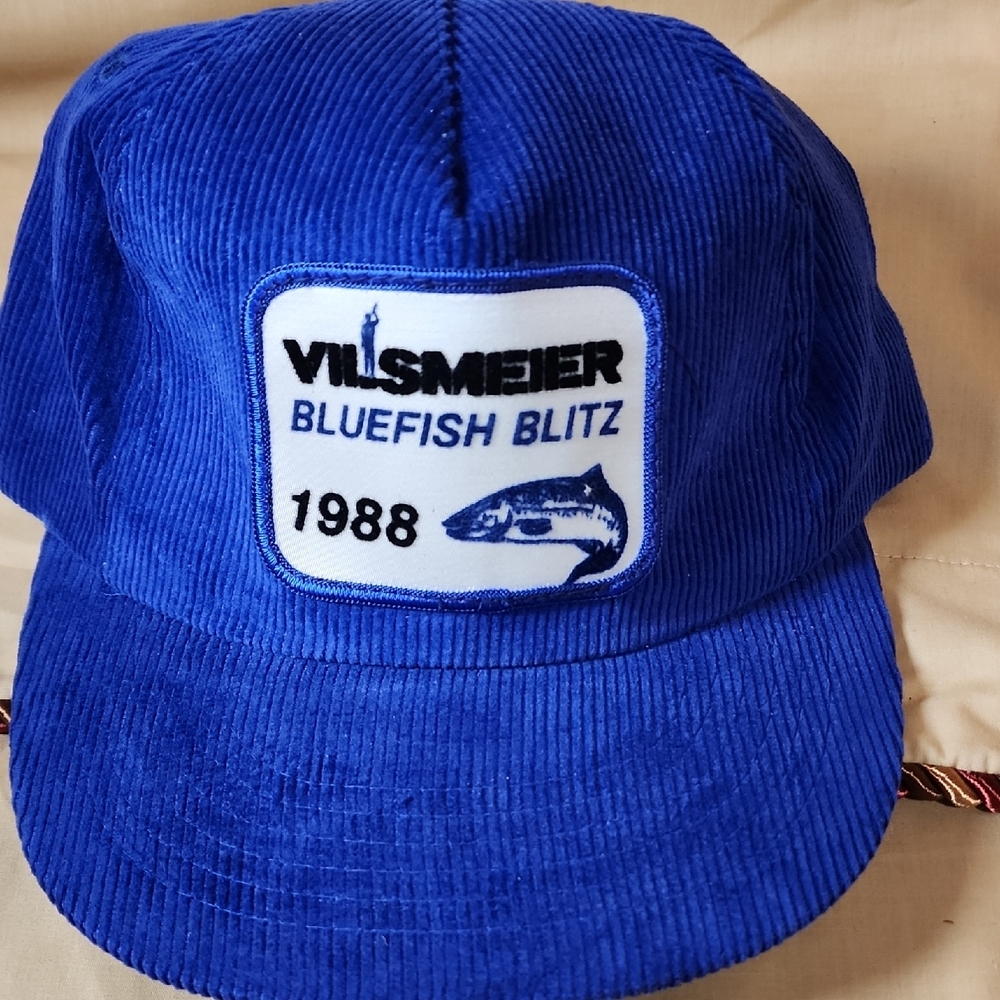 Vintage Corduroy 1988 Bluefish Blitz Baseball Cap NWOT